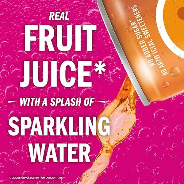 Izze Sparkling Juice, 4 Flavor Variety Pack, 8.4 Fl Oz (24 Count) - Image 4