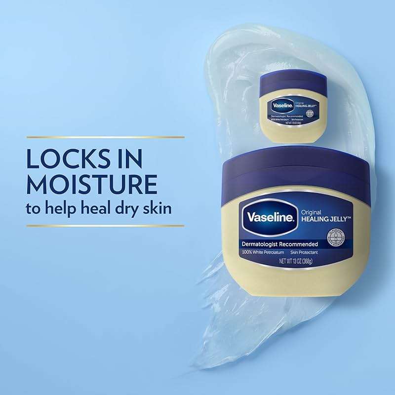 Vaseline Petroleum Jelly 2-Size Variety 4-Pack – Hypoallergenic Skin Protectant, Unscented Healing Ointment for Beauty & Personal Care - Image 6