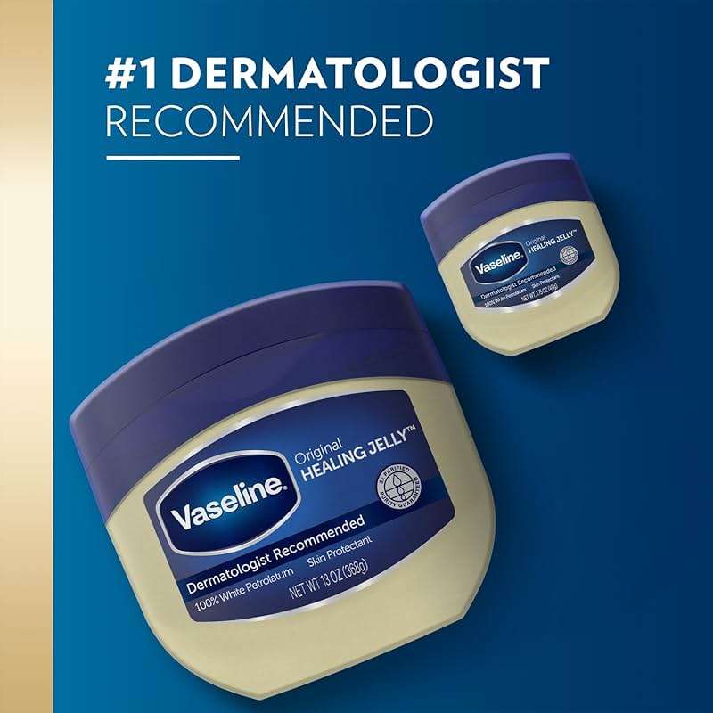 Vaseline Petroleum Jelly 2-Size Variety 4-Pack – Hypoallergenic Skin Protectant, Unscented Healing Ointment for Beauty & Personal Care - Image 8