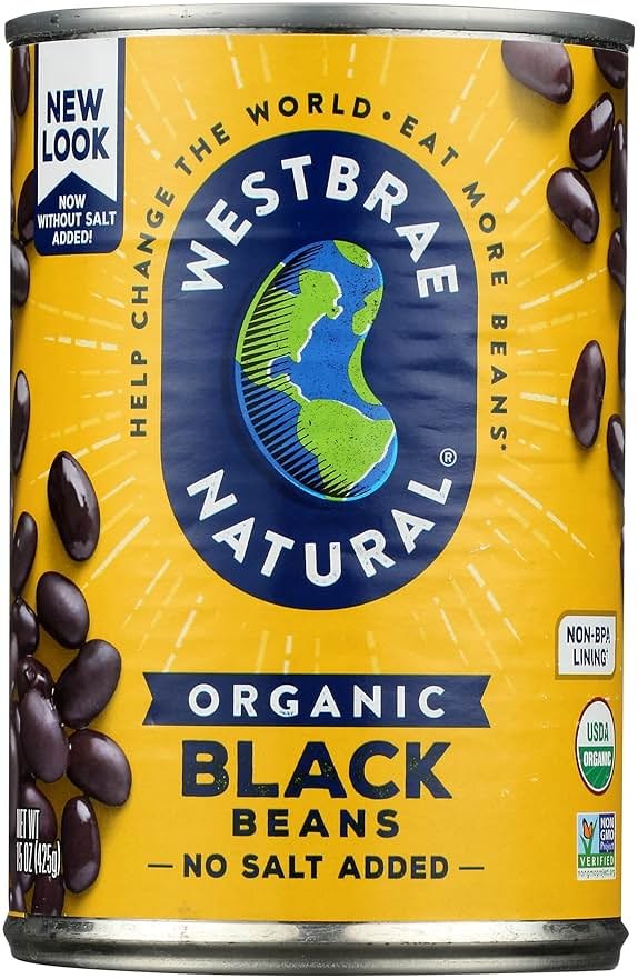 Westbrae Natural Vegetarian Organic Black Beans - 15 oz - Product Image