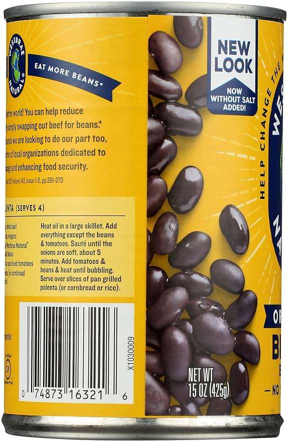 Westbrae Natural Vegetarian Organic Black Beans - 15 oz - Image 6