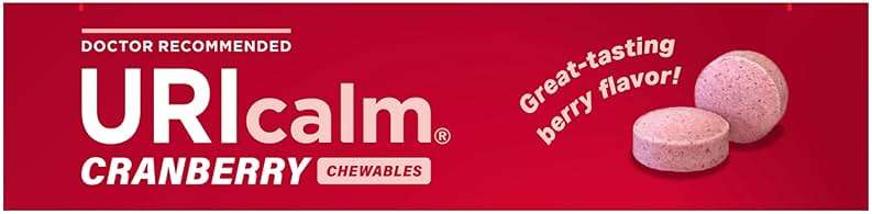 Uricalm Cranberry, Daily Dietary Supplement Chewable with D-Mannose, Berry, 60 Count - Image 8