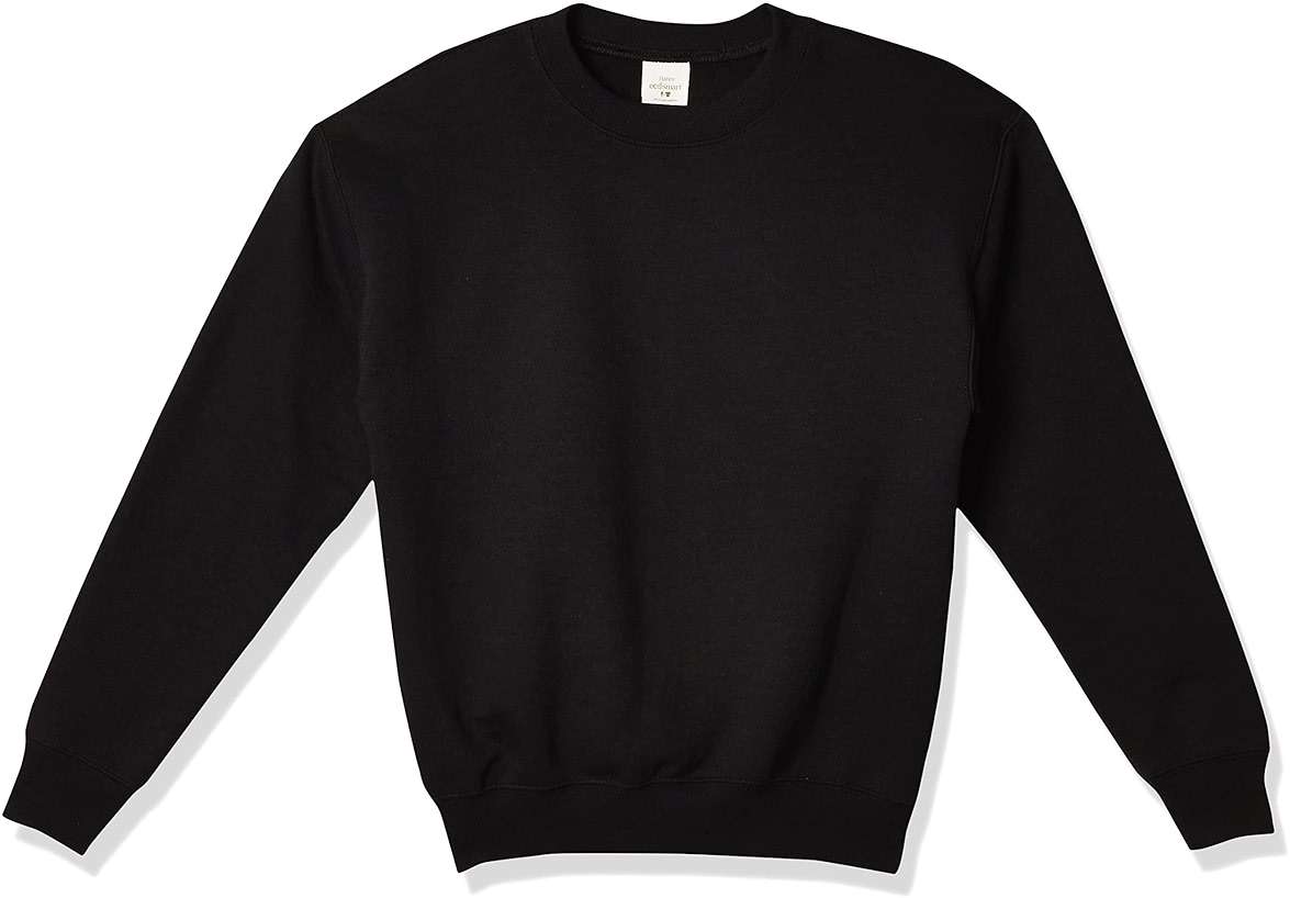 Hanes Boys' EcoSmart Sweatshirt, Cotton Crewneck Pullover, Kids' Fleece Sweatshirt - Image 1