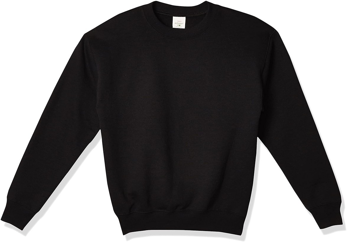 Hanes Boys' EcoSmart Sweatshirt, Cotton Crewneck Pullover, Kids' Fleece Sweatshirt - Product Image