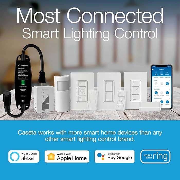 Lutron Caseta Smart Lighting Smart Hub for Light Bulbs and Fans, Compatible w/ Amazon Alexa, Apple Homekit, Google Home, 75 Device Capacity, L-BDG2-WH, White - Image 6