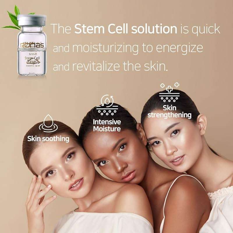 Ronas Stem Cell Solution ampoules Anti Aging Formula Best Anti Aging Serum Plant Stem Cells Hyaluronic Acid Restore Replenish Skin Smooth Wrinkles All Skin type 0.16oz 10vial - Image 3