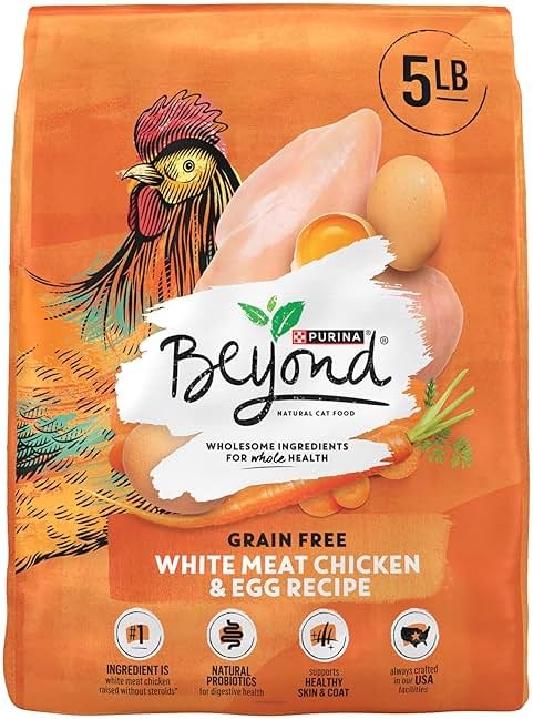 Purina Beyond Grain Free White Meat Chicken and Egg Recipe Natural Cat Food High Protein Cat Food Dry Formula - 5 lb. Bag - Product Image