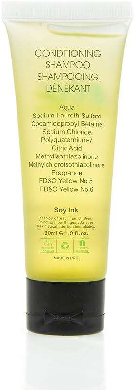 ECO Amenities, 200 PACK: Mini Size 1 Ounce Travel Shampoo & Conditioner Sets, Green Tea Scent - 2 in 1 Shampoo & Conditioner, Natural, Cruelty-Free, Sustainably Packed, TSA Approved - Image 3