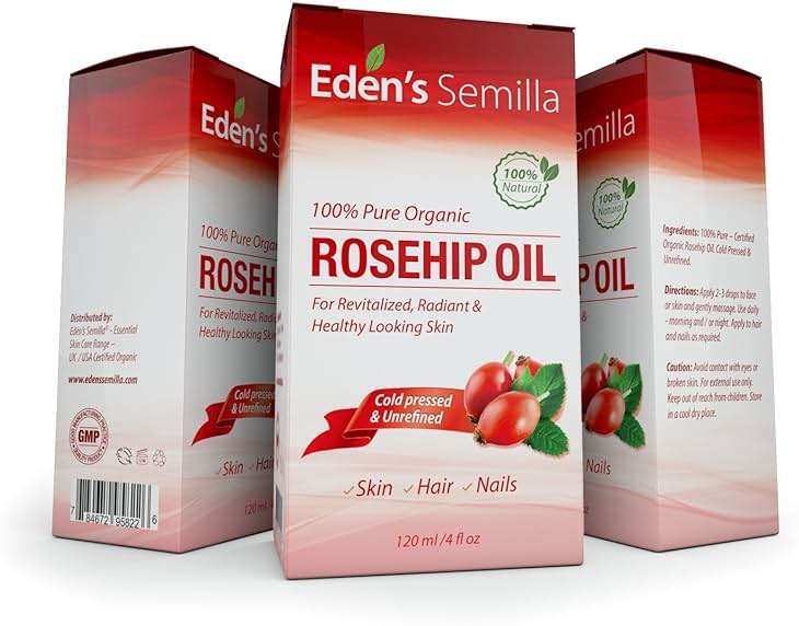 100% Pure Rosehip Oil - 4 OZ - Certified ORGANIC - Cold pressed & unrefined - NON Greasy HIGH absorbency - Use daily - nourishes, hydrates and visibly reduces fine lines, scars, stretch marks and skin - Image 3