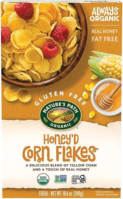 Natures Path, Cereal Honeyd Corn Flakes Organic, 10.6 Ounce - Image 1
