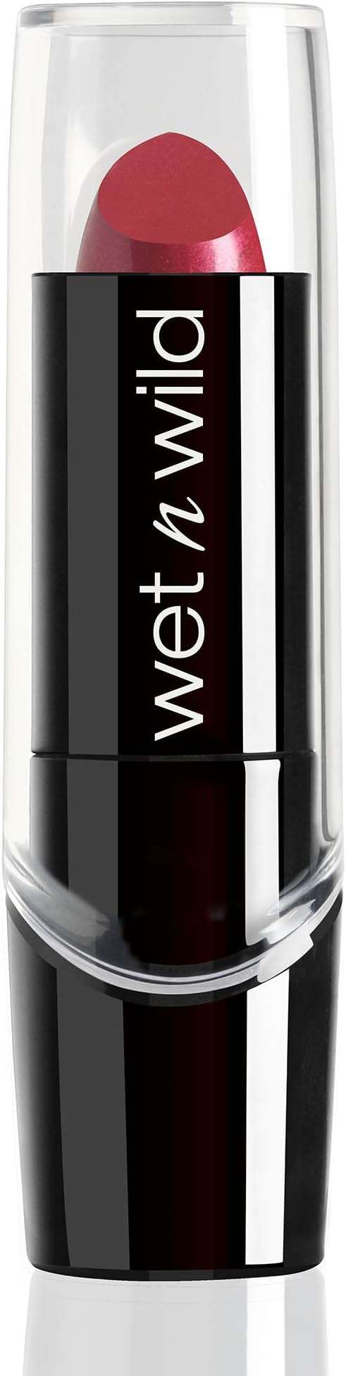 wet n wild Silk Finish Lipstick, Hydrating Rich Buildable Lip Color, Formulated with Vitamins A,E, & Macadamia for Ultimate Hydration, Cruelty-Free & Vegan - Just Garnet - Image 1