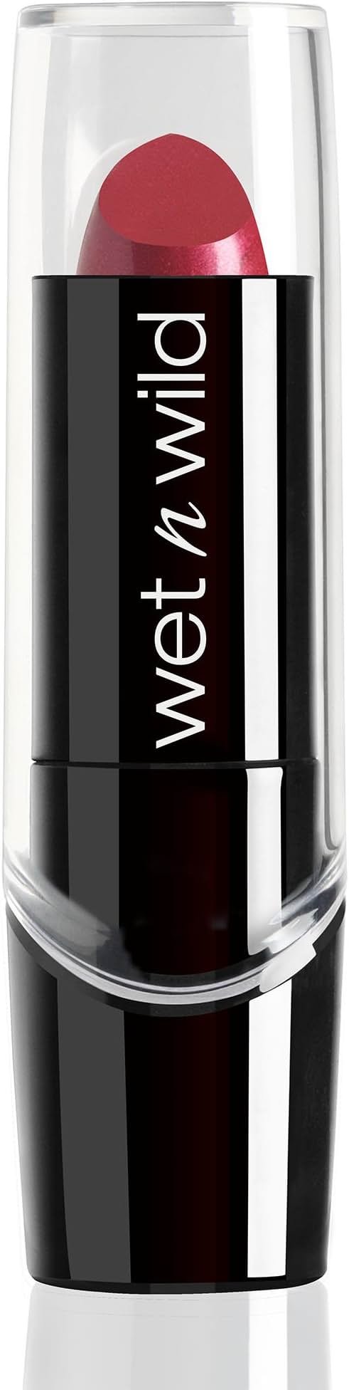 wet n wild Silk Finish Lipstick, Hydrating Rich Buildable Lip Color, Formulated with Vitamins A,E, & Macadamia for Ultimate Hydration, Cruelty-Free & Vegan - Just Garnet - Product Image
