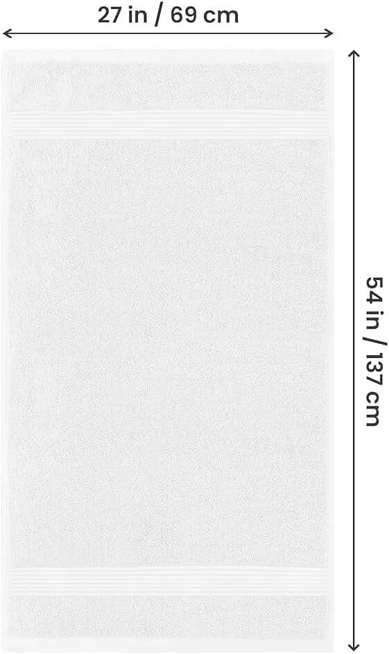 Utopia Towels Luxurious Bath Towels Set, 27 x 54 Inches 100% Ring Spun Cotton, 4 Pack White - Image 3
