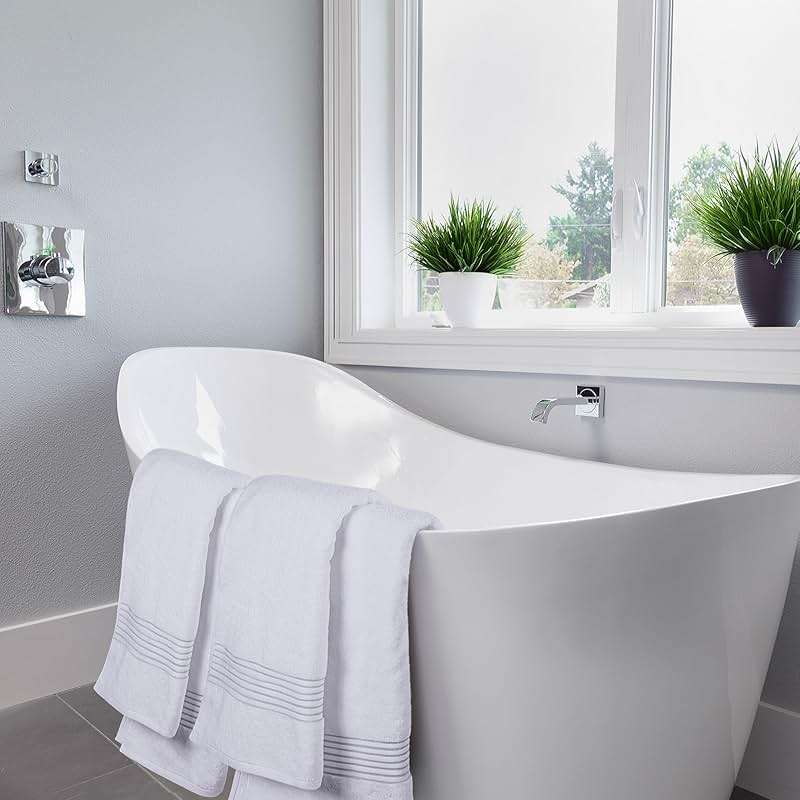 Utopia Towels Luxurious Bath Towels Set, 27 x 54 Inches 100% Ring Spun Cotton, 4 Pack White - Image 7