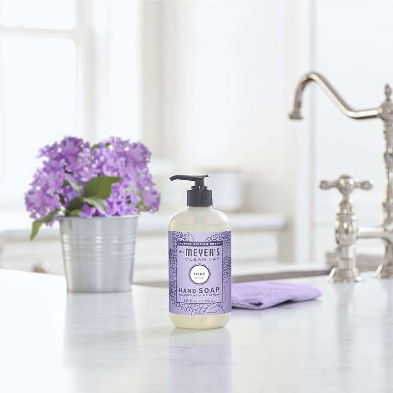 MRS. MEYER'S CLEAN DAY Hand Soap,Lilac Scent, 12.5 Fl Oz Bottle - Image 6