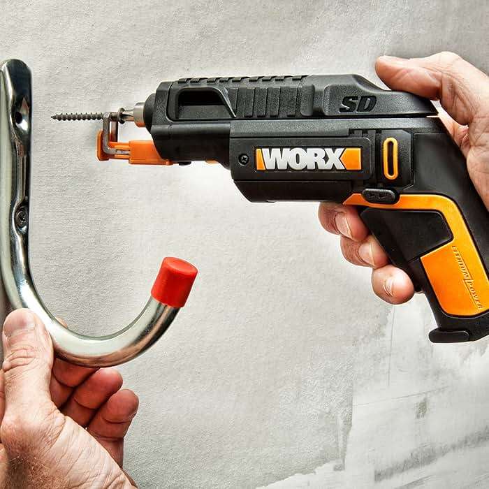 Worx 4V Electric Screwdriver, Rechargeable Cordless Power Screwdriver Set with 6 Bits, Screw Holder, Charger - WX255L - Image 9
