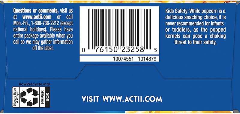 Act II Butter Lovers Microwave Popcorn, 2.75 oz., 3-Count Bags - Image 8