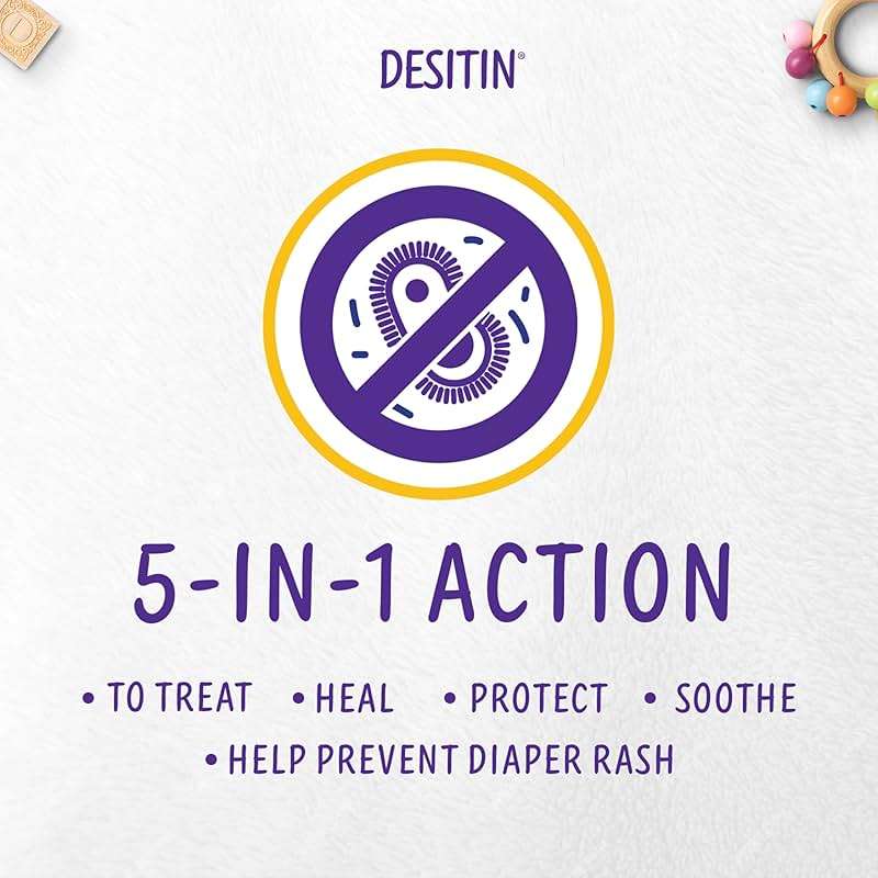 Desitin Maximum Strength Paste, 40% Zinc Oxide Paste, Diaper Rash Healing Ointment for Immediate Relief, Dermatologist Pediatrician Tested, Helps Heal Diaper Rash, Protects Up to 12 Hours, 4.8 Oz Tube - Image 5