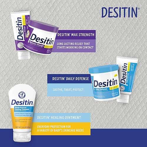 Desitin Maximum Strength Paste, 40% Zinc Oxide Paste, Diaper Rash Healing Ointment for Immediate Relief, Dermatologist Pediatrician Tested, Helps Heal Diaper Rash, Protects Up to 12 Hours, 4.8 Oz Tube - Image 7