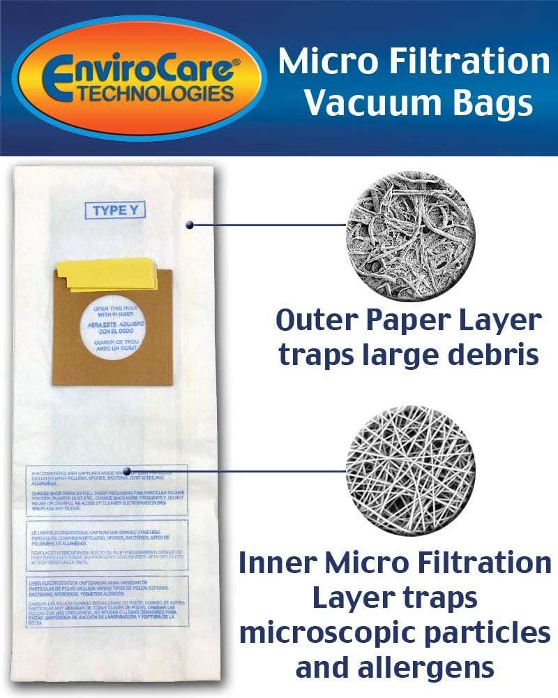 EnviroCare 859-9 Type Y Vacuum Bag Replacement for Hoover WindTunnel Uprights and Hoover Vacuums, 9 Pack - Image 3