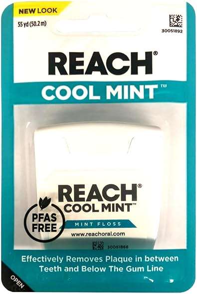 Reach Cool Mint Waxed Dental Floss, 55 Yard - Image 1