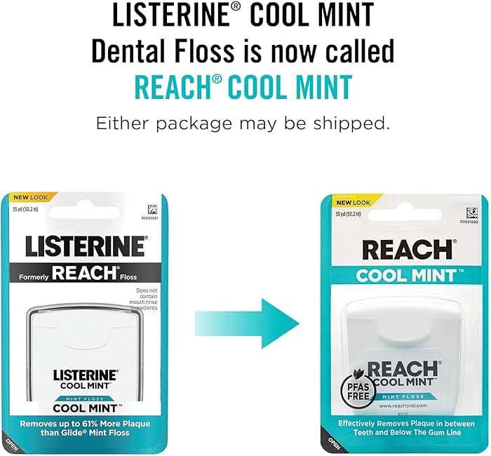 Reach Cool Mint Waxed Dental Floss, 55 Yard - Image 7