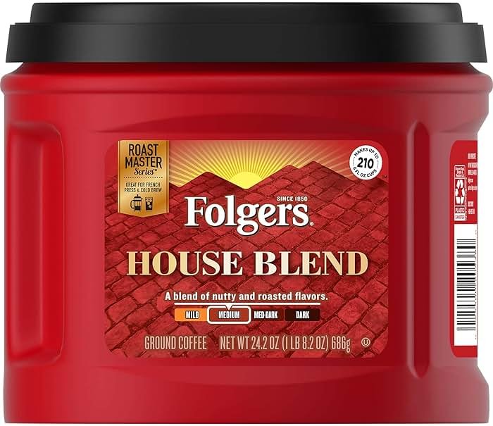 Folgers House Blend Medium Roast Ground Coffee, 24.2 Ounces - Product Image