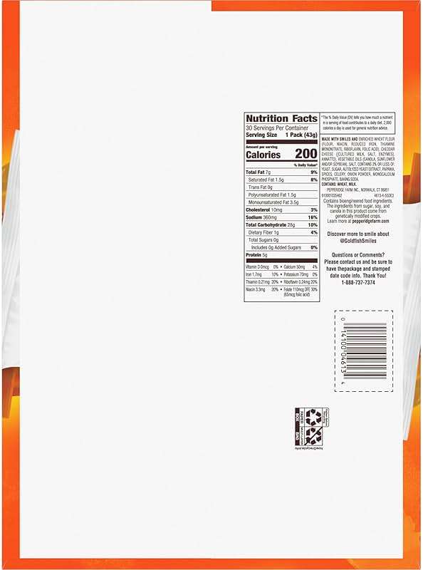 Goldfish Cheddar Crackers, 1.5 oz. Snack Packs, 30 Count - Image 8