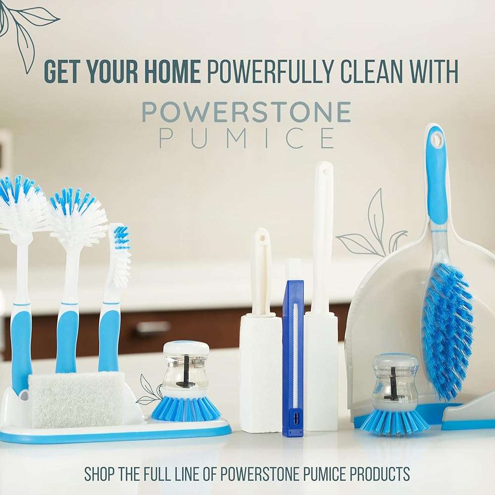 Powerstone Pumice Stone Toilet Bowl Cleaner with Handle (2-pack) - A Solution for Hard Water Stains on Toilets, Grills, Tiles, Grout & Pools - Image 6