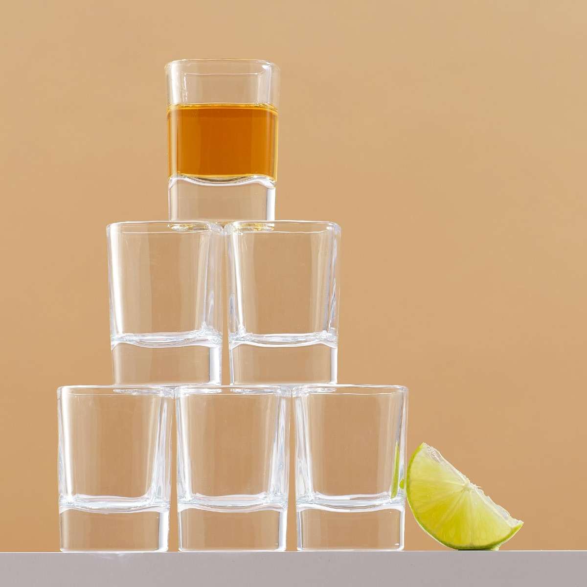 JoyJolt 6-Pack Heavy Base Shot Glass Set, 2-Ounce Shot Glasses - Image 7