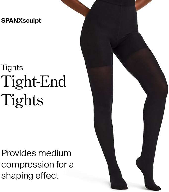 SPANX SPANXshape Shaping Mid-Thigh Tight-End Tights – Level 3 Shaping – Core Control Shapewear – Comfortable Shaper Design - Image 2