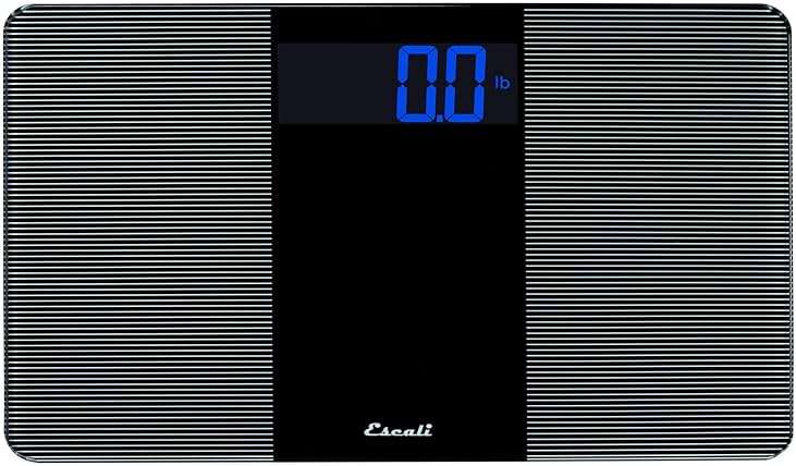 Escali Extra Wide Digital Bathroom Scale for Body Weight with Wide Platform for Natural Stance and Stability, High Capacity of 400 lb, Batteries Included - Image 1