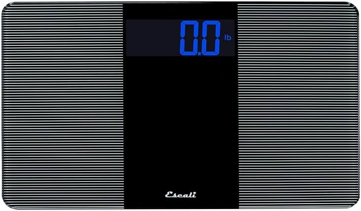 Escali Extra Wide Digital Bathroom Scale for Body Weight with Wide Platform for Natural Stance and Stability, High Capacity of 400 lb, Batteries Included - Product Image