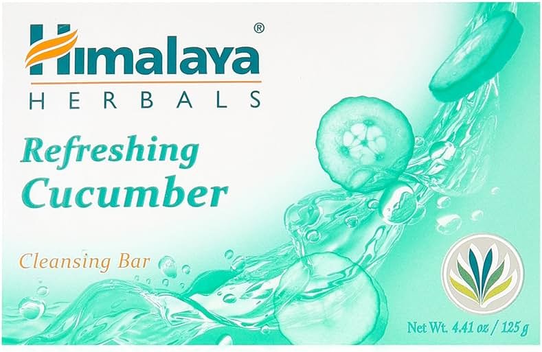 Himalaya Herbal Healthcare Refreshing Cucumber Cleansing Bar, 4.41 Ounce - Product Image