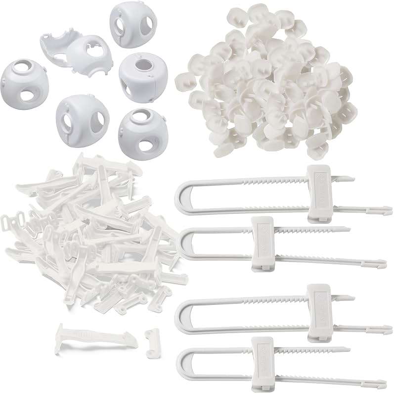 Safety 1st Home Safeguarding and Childproofing Set (80 Pcs), White - Image 14