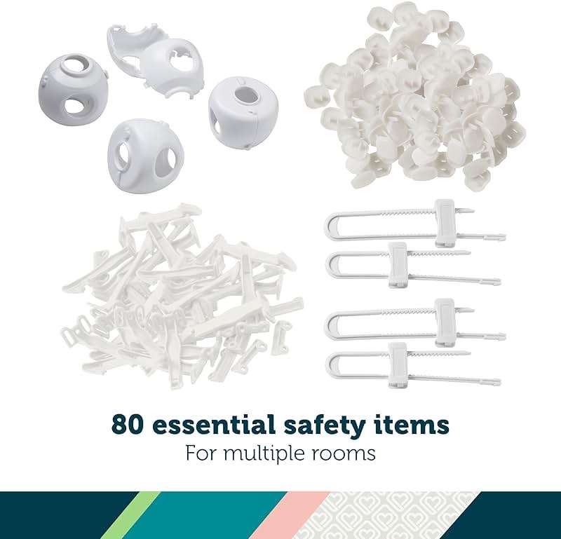 Safety 1st Home Safeguarding and Childproofing Set (80 Pcs), White - Image 3