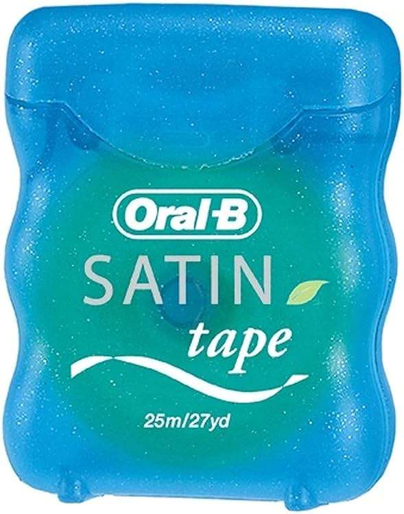 Oral-B Statin Tape Dental Floss 25m (12 Units) by Oral-B Satin Tape Mint - Image 2