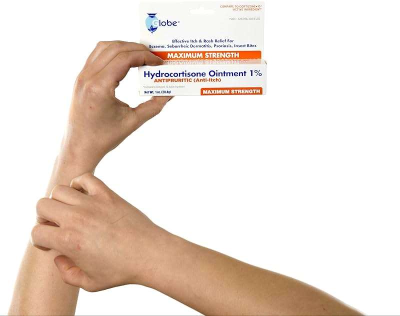 Globe Hydrocortisone Maximum Strength Transparent Ointment 1%,1 oz | Anti-Itch Topical Ointment for Redness, Swelling, Itching, Rash, Dermatitis, Bug/Mosquito Bites, Eczema, Hemorrhoids & More - Image 7