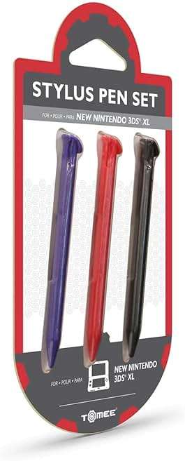 Tomee Stylus Pen Set for New Nintendo 3DS XL (3-Pack) – Red, Black & Blue Replacement Touch Pens, Compatible with New 3DS XL Console - Image 2