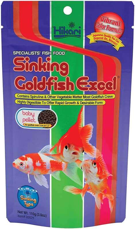 Hikari Sinking Goldfish Excel Fish Food, 3.8 oz. (110g) - Image 1