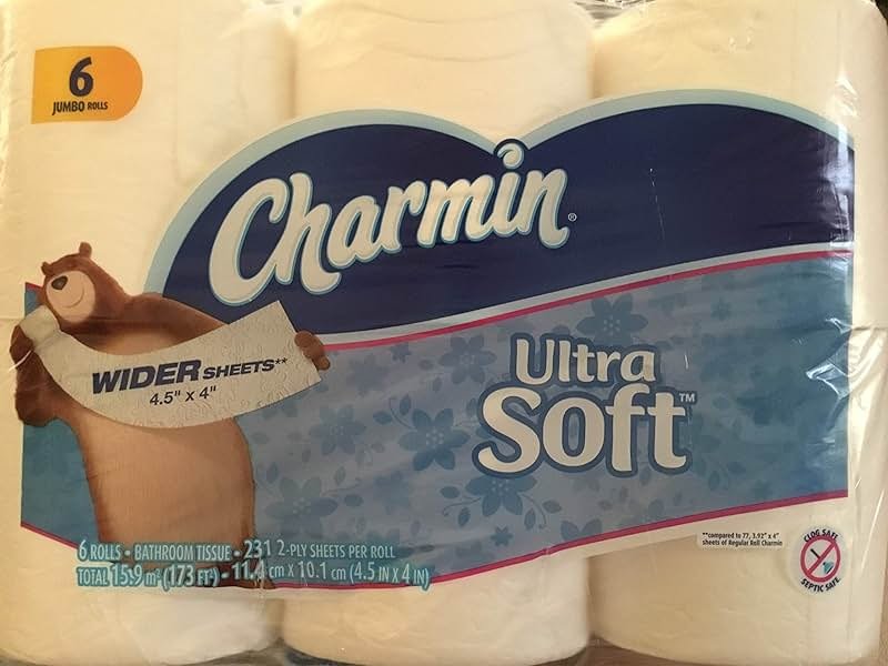 Charmin Ultra Soft Wide Bathroom Tissue - 6 Jumbo Rolls 221 Sheets - Product Image