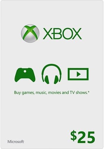 Microsoft Xbox Gift Card $25 (Physical Card) - Product Image