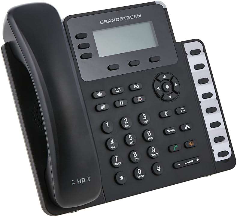 Grandstream GXP1630 IP Phone, 3 Lines, 3 SIP Accounts, 2.9-Inch LCD Display, Dual-port Gigabit Ethernet with Integrated PoE - Image 1