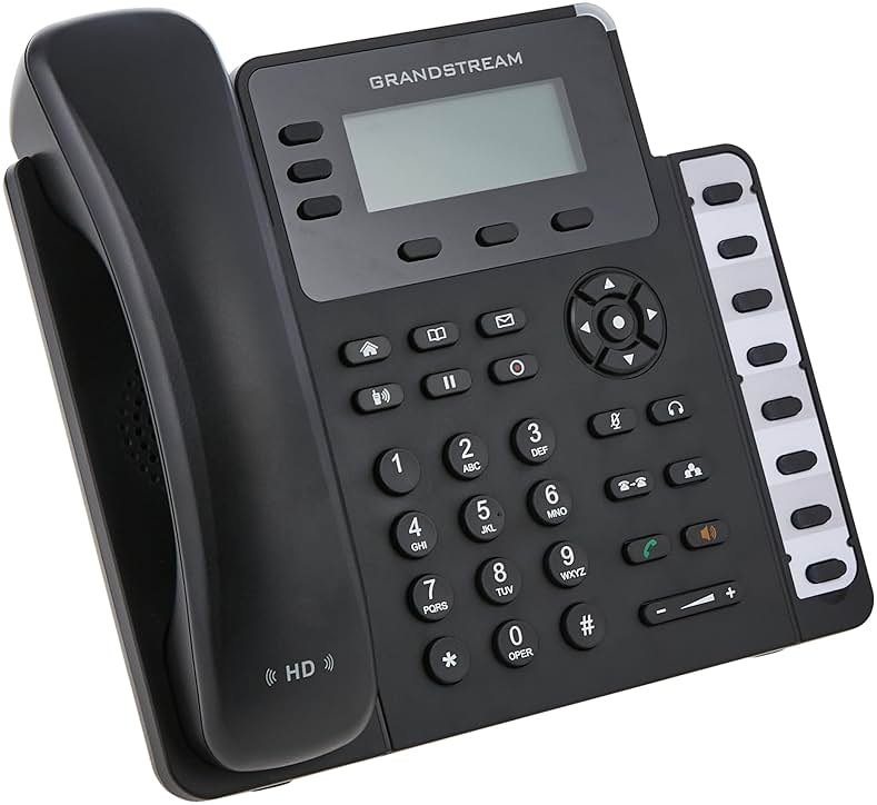 Grandstream GXP1630 IP Phone, 3 Lines, 3 SIP Accounts, 2.9-Inch LCD Display, Dual-port Gigabit Ethernet with Integrated PoE - Product Image
