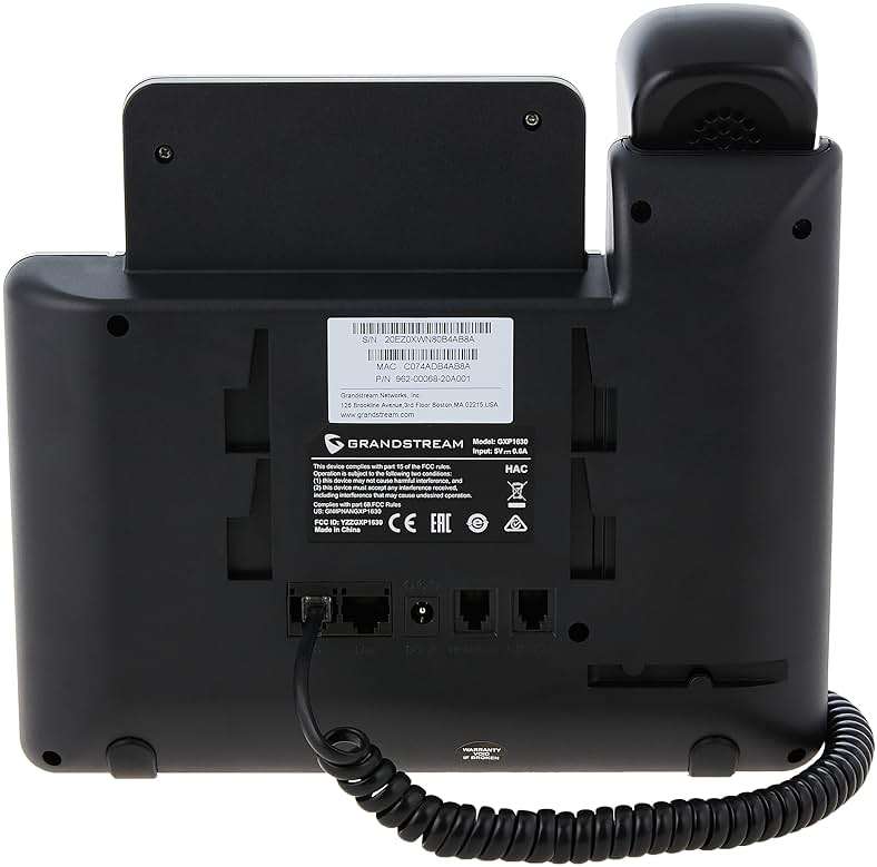 Grandstream GXP1630 IP Phone, 3 Lines, 3 SIP Accounts, 2.9-Inch LCD Display, Dual-port Gigabit Ethernet with Integrated PoE - Image 4
