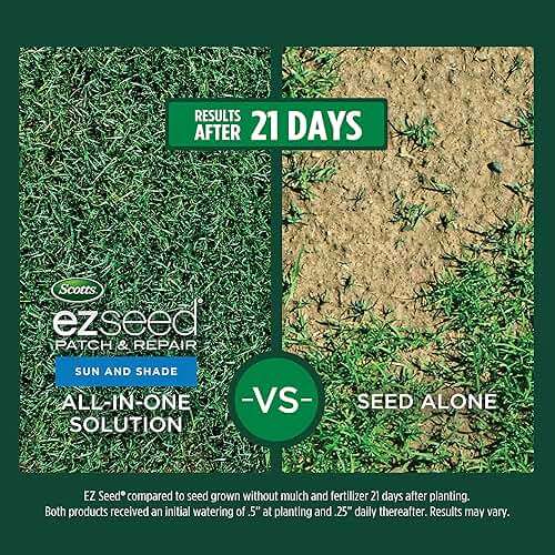 Scotts EZ Seed Patch & Repair for Sun and Shade - Combination Mulch, Sun and Shade Grass Seed & Fertilizer for Bare Spots & Lawn Patch Repair, Covers up to 85 sq. ft., 3.75 lb. - Image 3