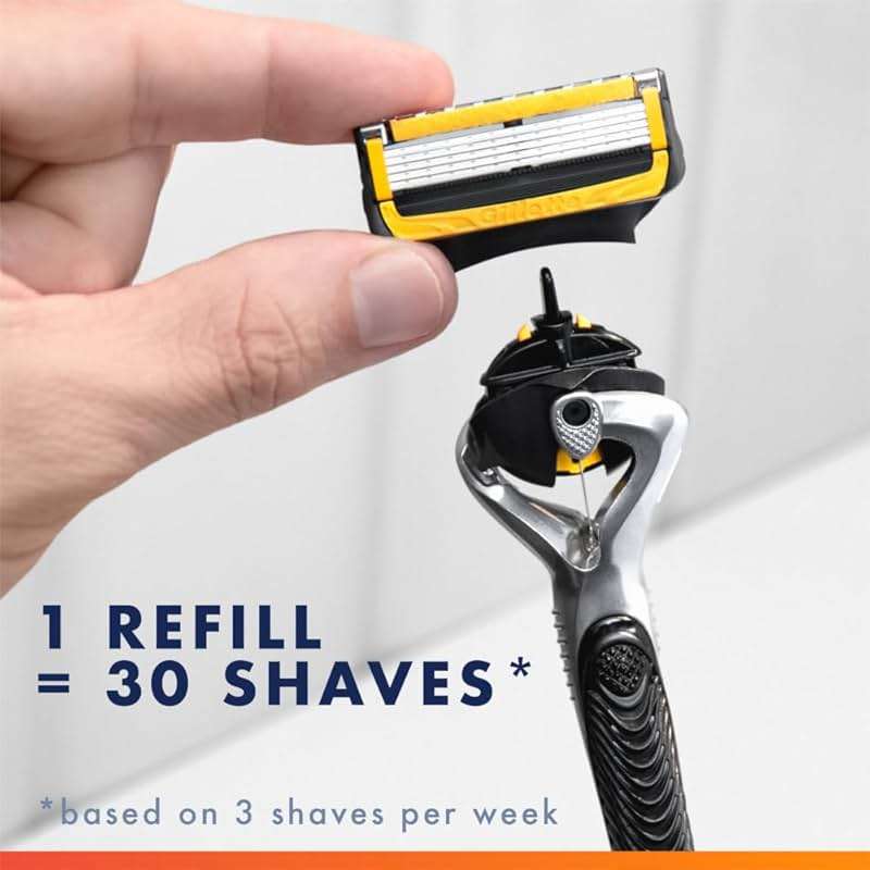 Gillette ProGlide Shield Razor Blade Refills for Men, 5-Blade Cartridges with Lubrication, Precision Trimmer, Fits Fusion5 and ProGlide Handles, 8 Count - Image 7