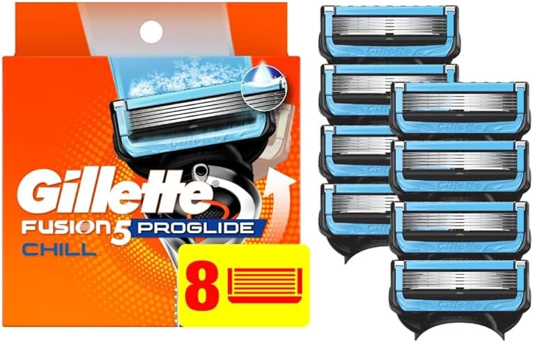Gillette Fusion5 ProShield Chill Men's Razor Blades, 8 Blade Refills - Product Image