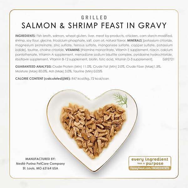 Purina Fancy Feast Grilled Wet Cat Food Seafood Collection in Wet Cat Food Variety Pack - (Pack of 30) 3 oz. Cans - Image 7