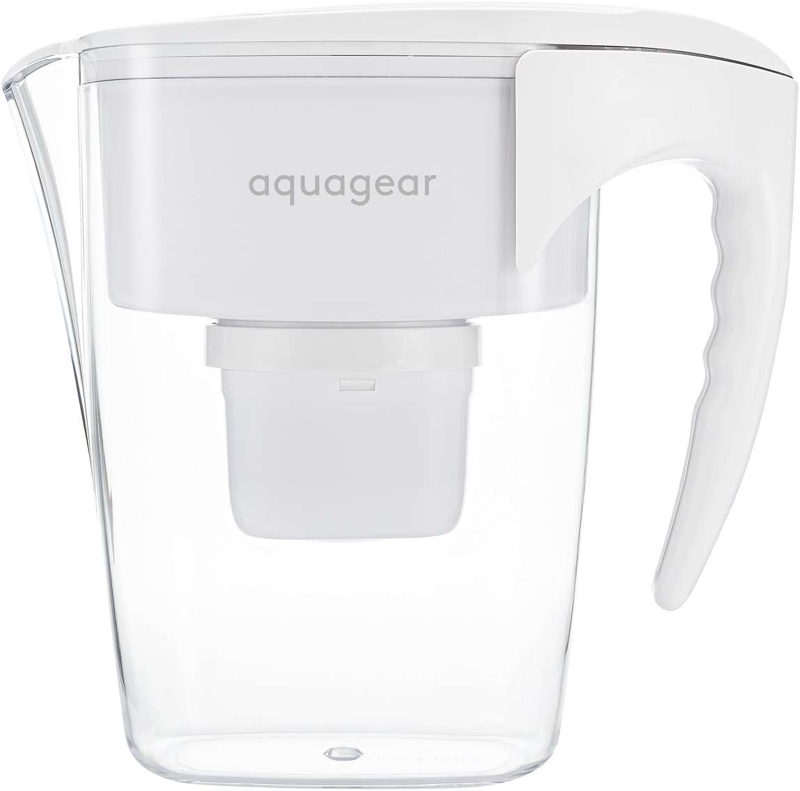 Aquagear Water Filter Pitcher – Lead, Chlorine, PFOA/PFOS, Microplastics Filter, 10 Cup, 120 Gallon Filter Life - Filter Media Made in USA - Image 1